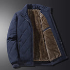 Men's Quilted High Collar Jacket