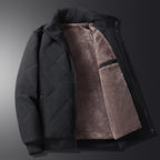Men's Quilted High Collar Jacket