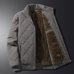 Men's Quilted High Collar Jacket