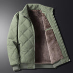 Men's Quilted High Collar Jacket