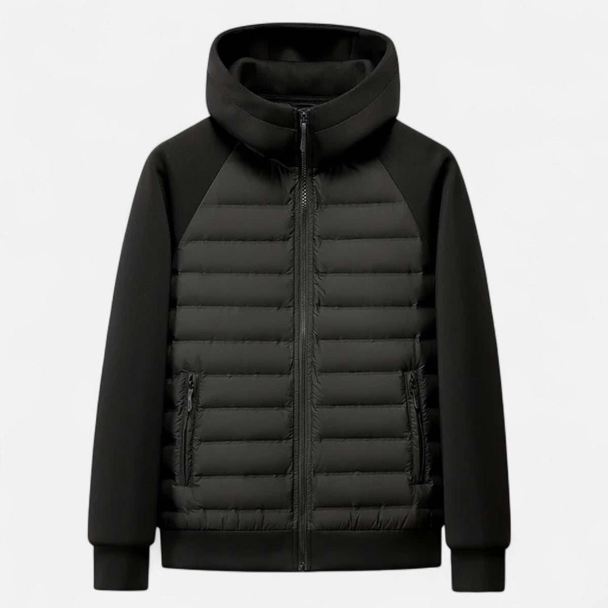 Men's Quilted Hooded Jacket