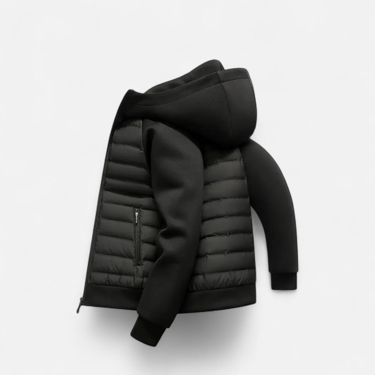 Men's Quilted Hooded Jacket