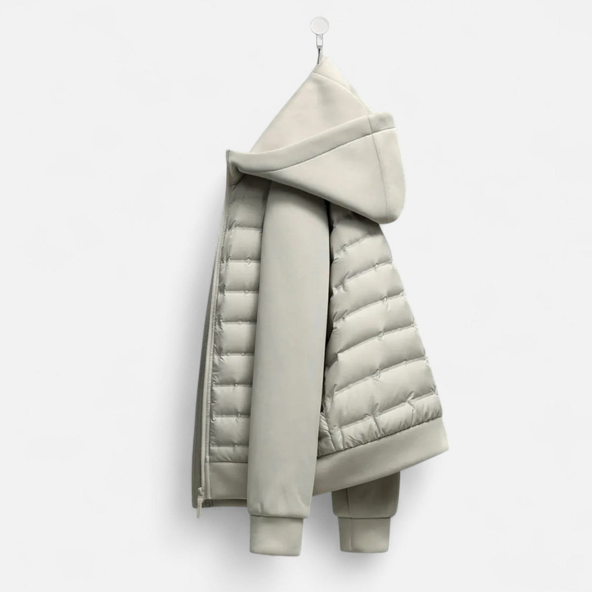 Men's Quilted Hooded Jacket