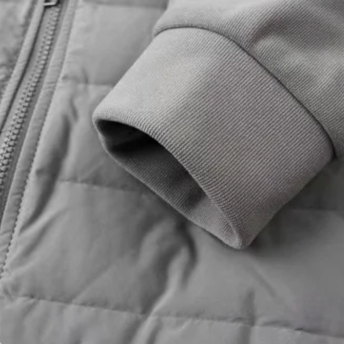 Men's Quilted Hooded Jacket