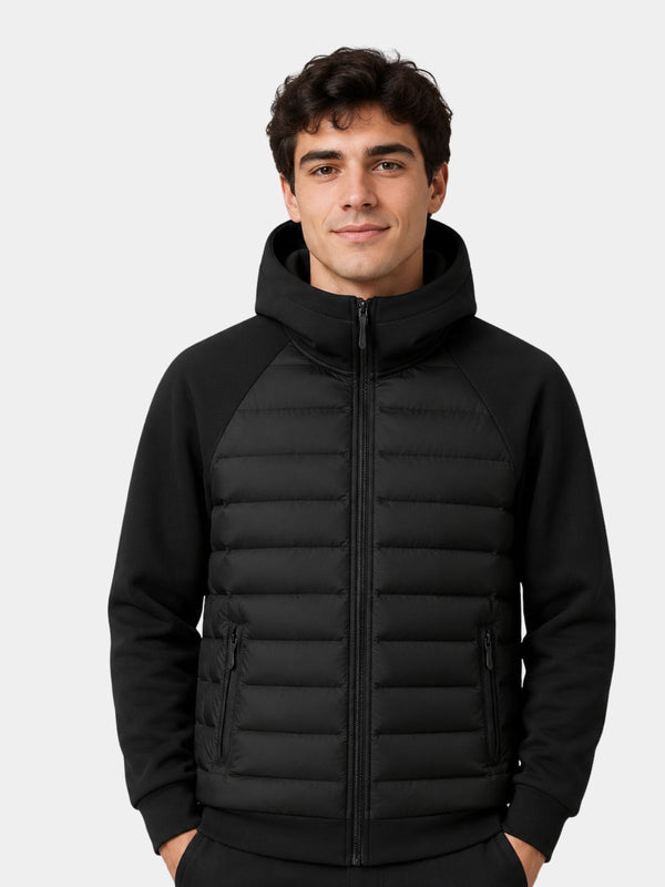 Men's Quilted Hooded Jacket