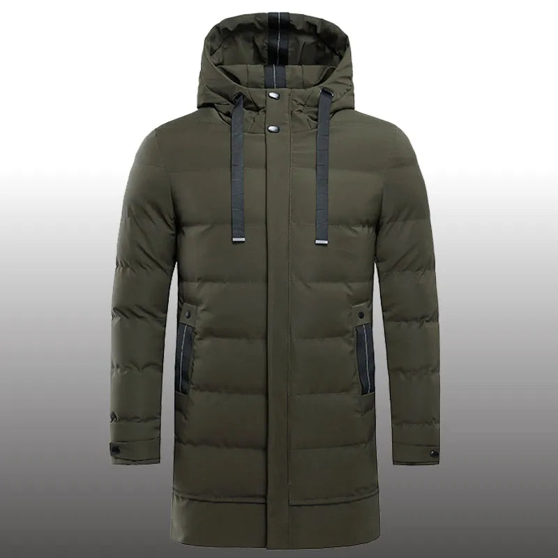 Men's Quilted Hooded Parka