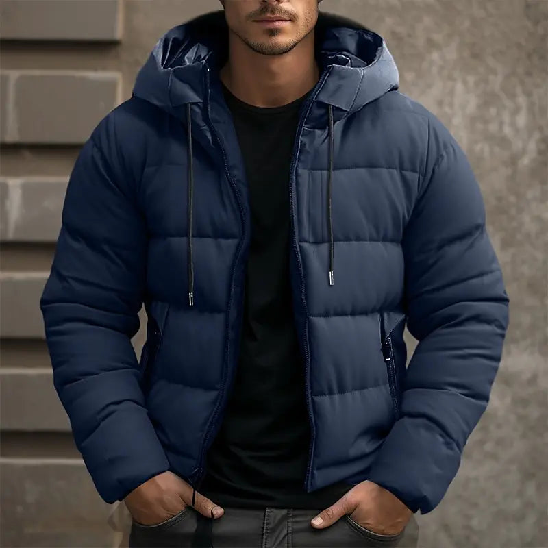 Men's Quilted Hooded Puffer Jacket