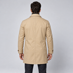 Men's Quilted Lined Button-Up Coat