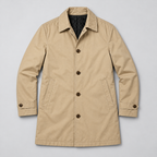 Men's Quilted Lined Button-Up Coat