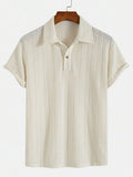 Men's Raised Pattern Polo Shirt