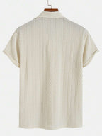 Men's Raised Pattern Polo Shirt