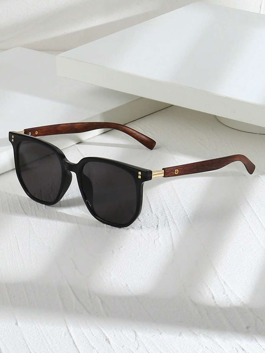Men's Rectangular Frame Sunglasses