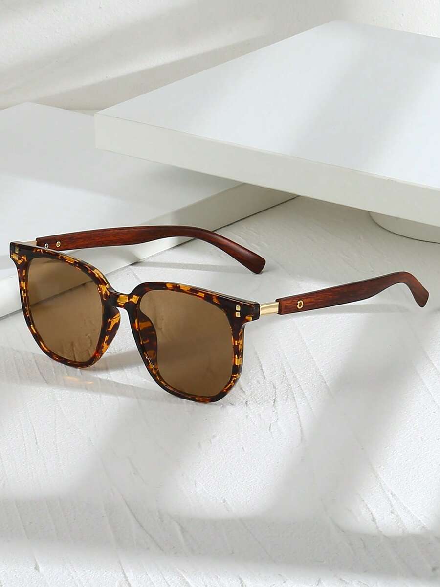 Men's Rectangular Frame Sunglasses