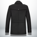 Men's Regular Fit Button-Up Overcoat