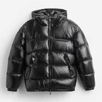 Men's Regular Fit Full-Zip Hooded Puffer Jacket