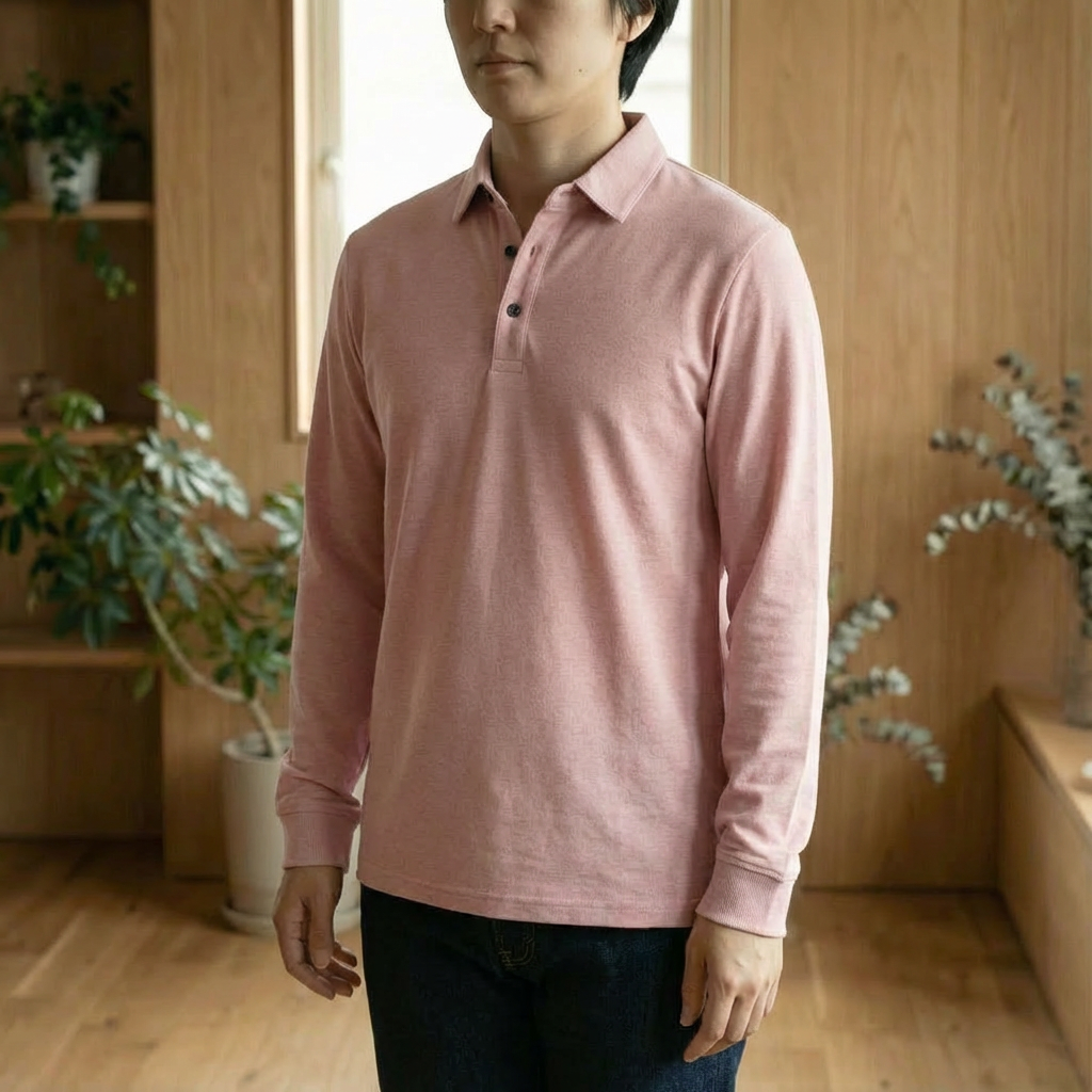 Men's Regular Fit Long Sleeve Polo