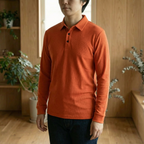 Men's Regular Fit Long Sleeve Polo