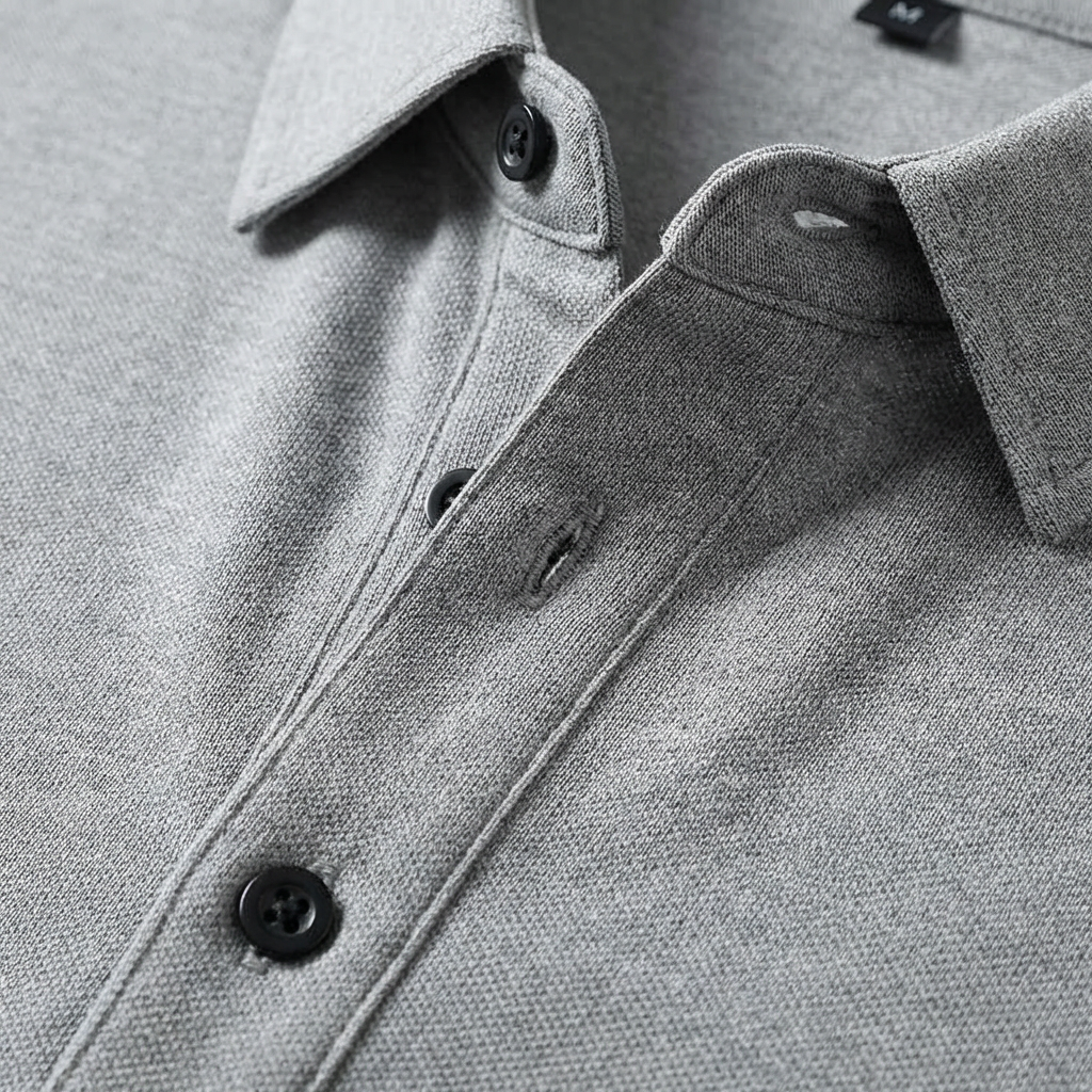 Men's Regular Fit Long Sleeve Polo