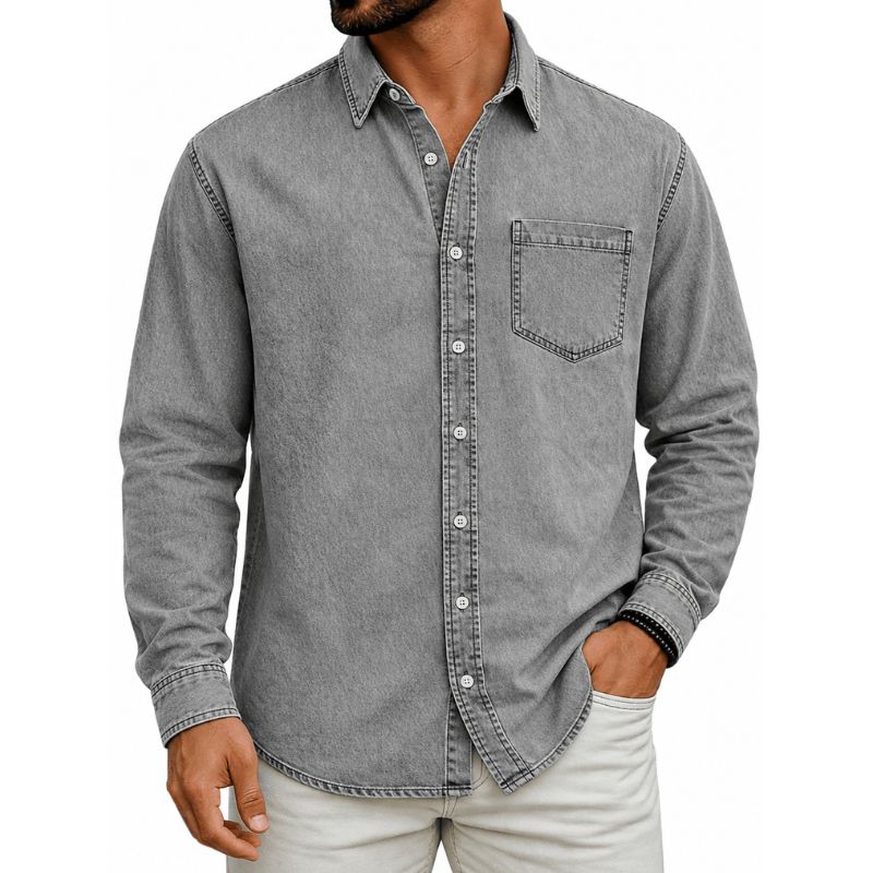 Men's Regular Fit Long Sleeve Shirt