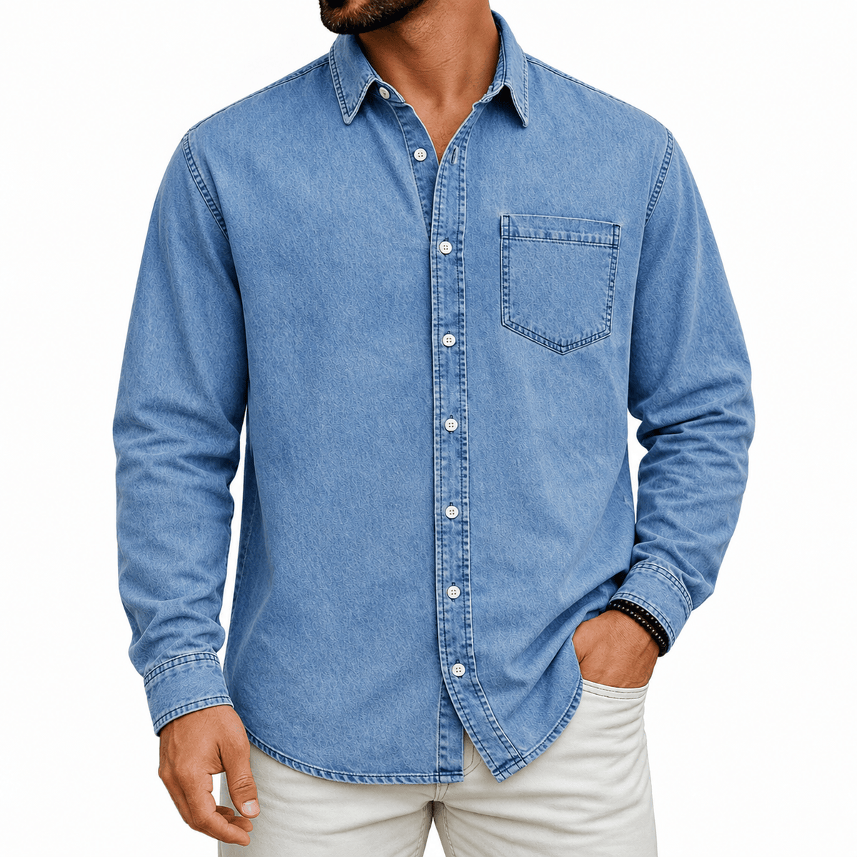 Men's Regular Fit Long Sleeve Shirt