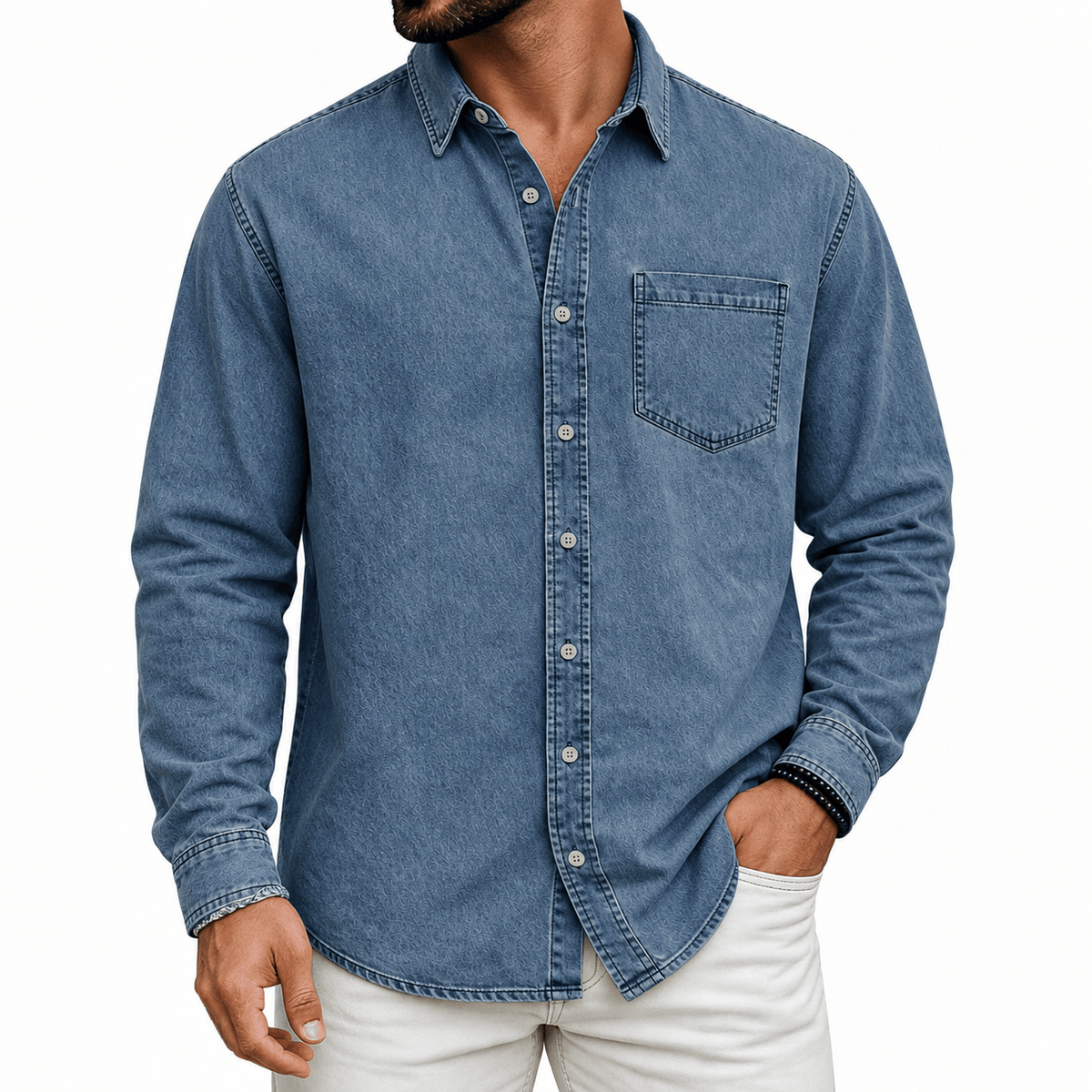Men's Regular Fit Long Sleeve Shirt