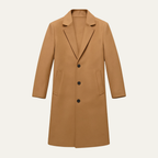 Men's Regular Fit Spread Collar Overcoat