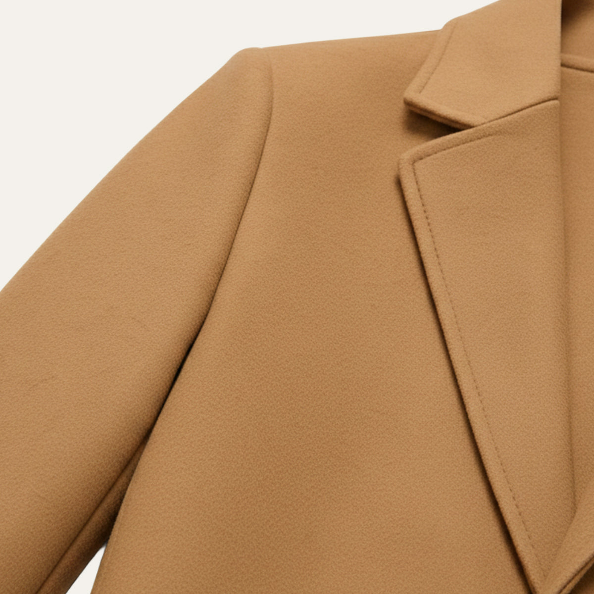 Men's Regular Fit Spread Collar Overcoat