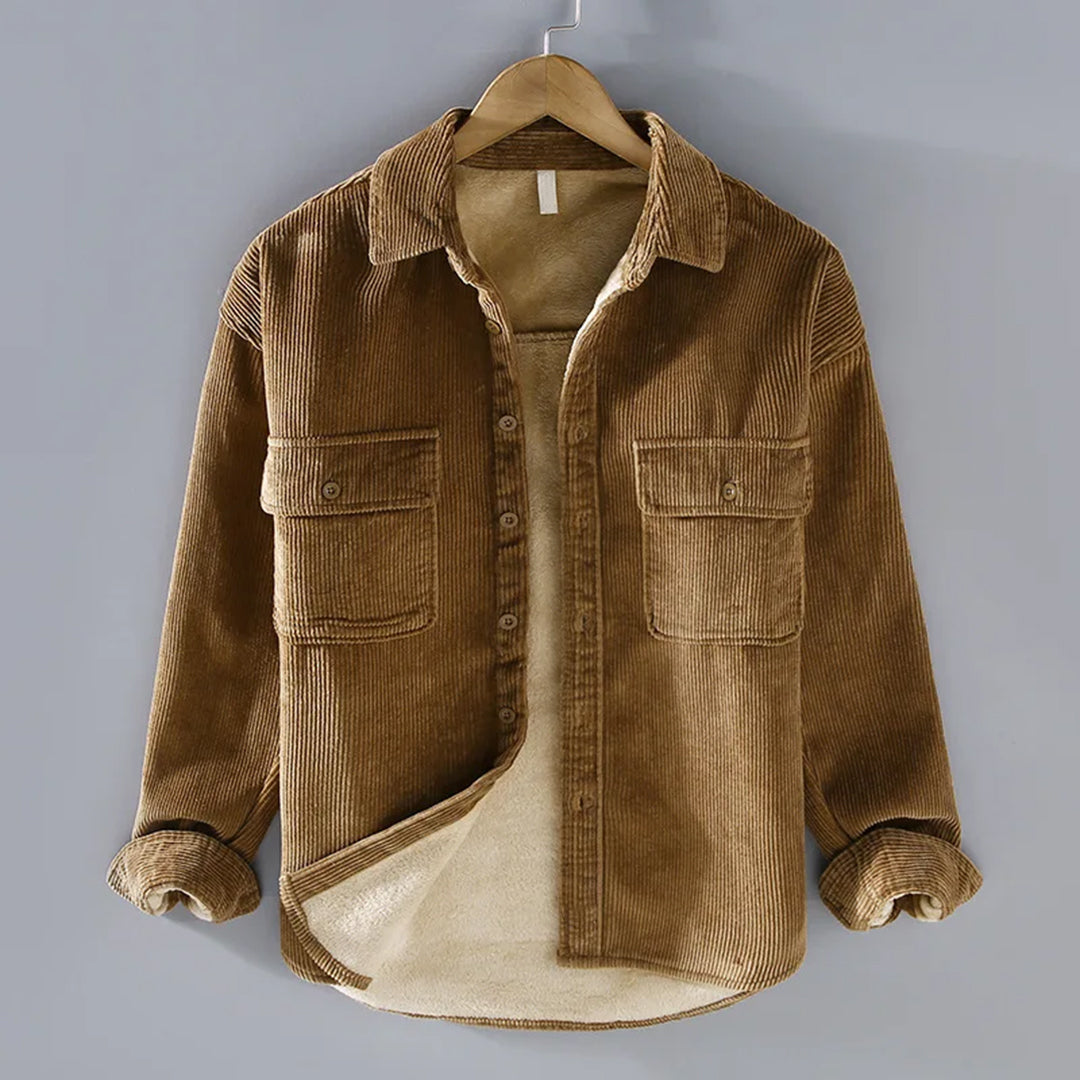 Men's Relaxed Fit Button-Up Overshirt