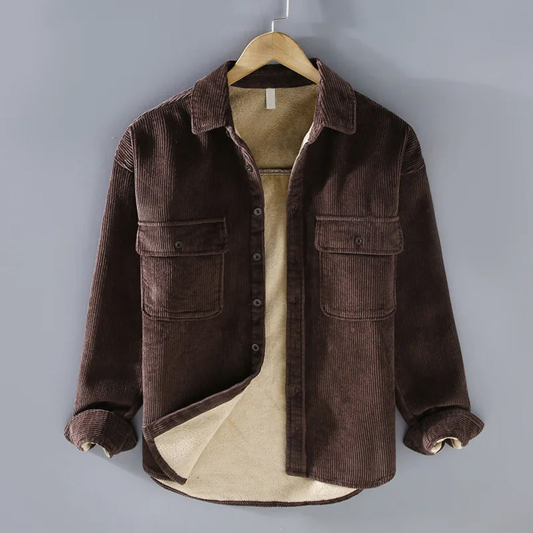 Men's Relaxed Fit Button-Up Overshirt