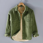 Men's Relaxed Fit Button-Up Overshirt