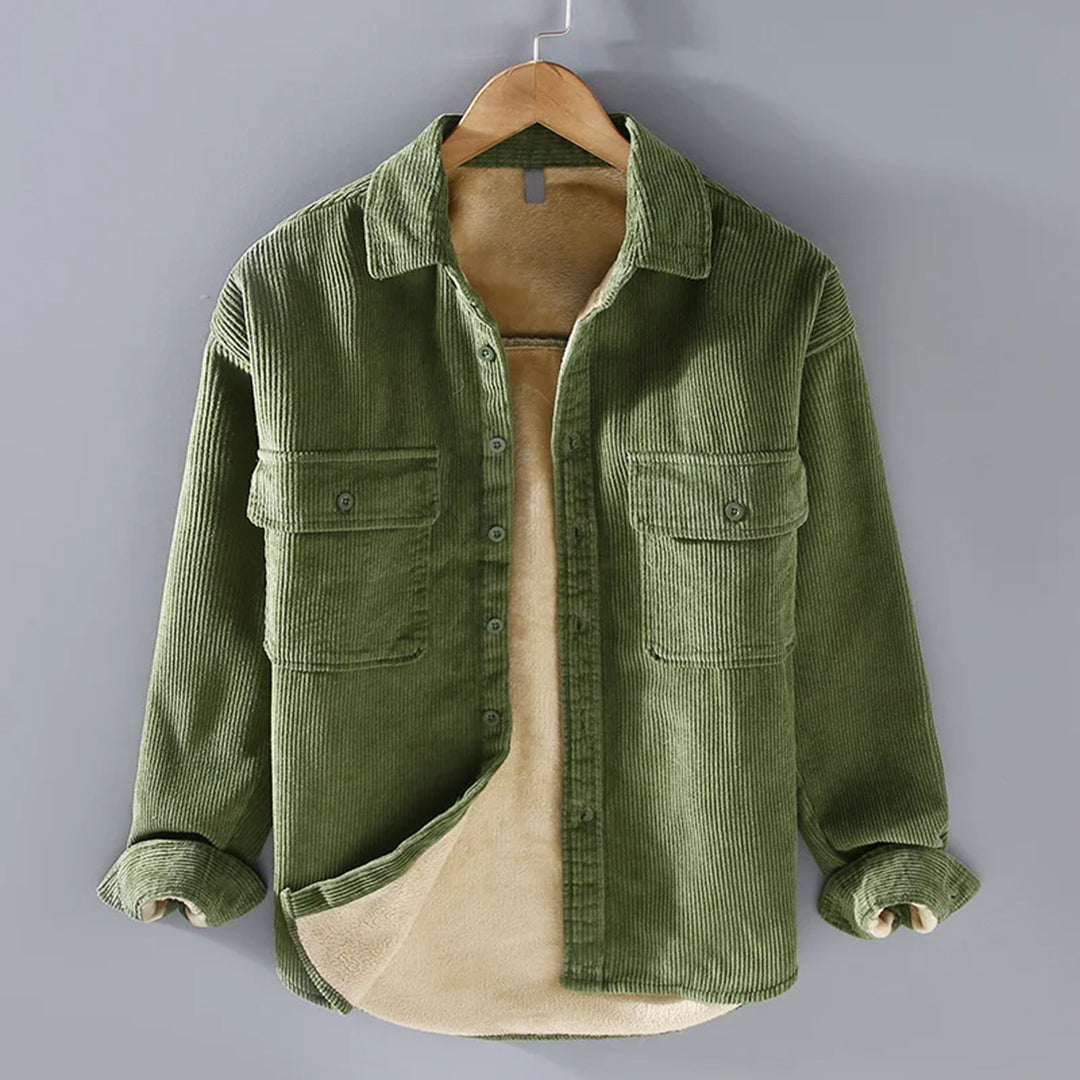 Men's Relaxed Fit Button-Up Overshirt