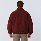Men's Relaxed Fit Faux Shearling Lined Bomber Jacket