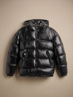 Men's Relaxed Fit Full-Zip Hooded Puffer Jacket
