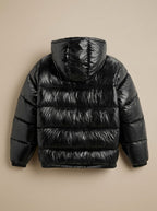 Men's Relaxed Fit Full-Zip Hooded Puffer Jacket