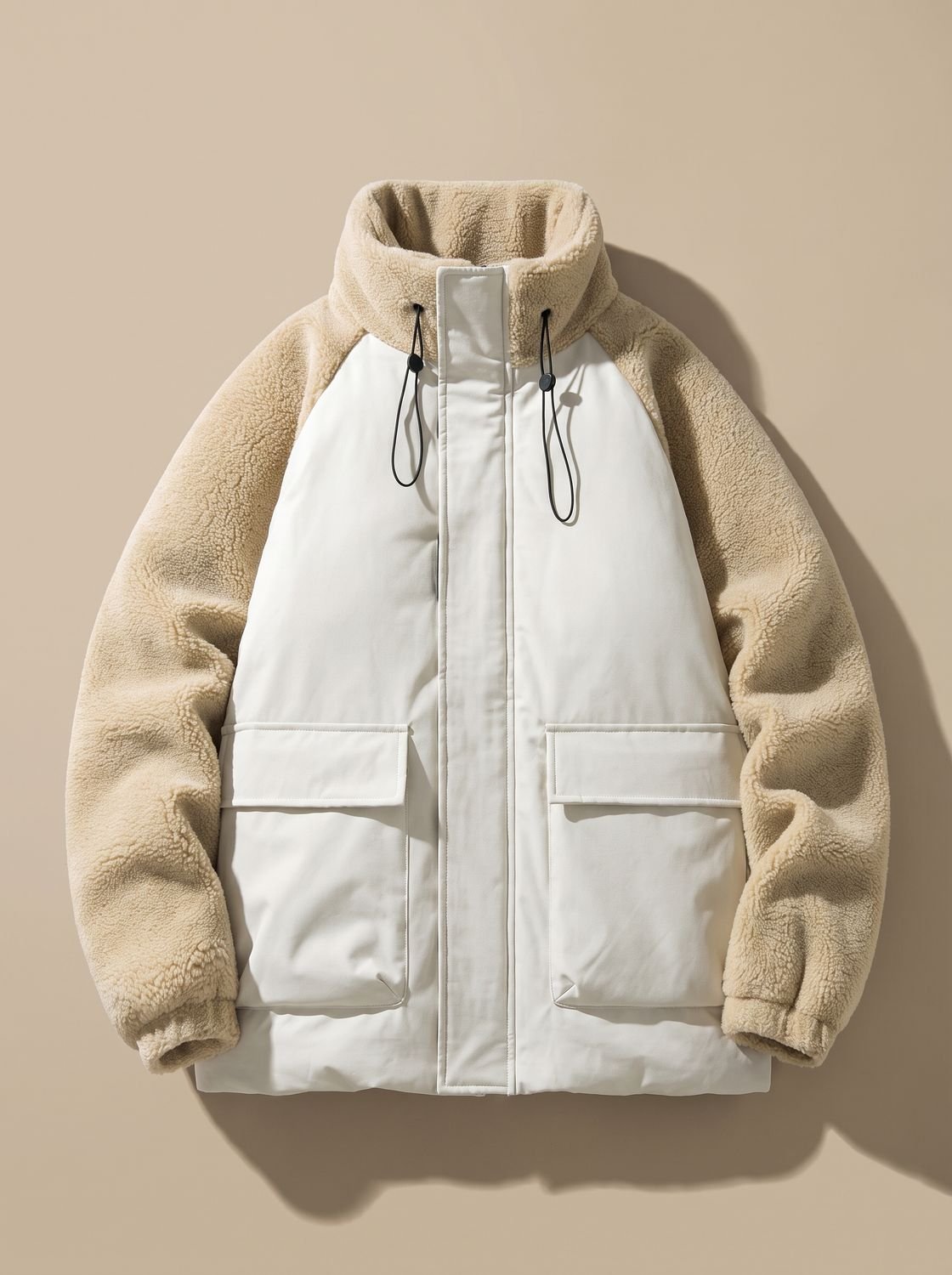 Men's Relaxed Fit Full-Zip Mock Neck Jacket