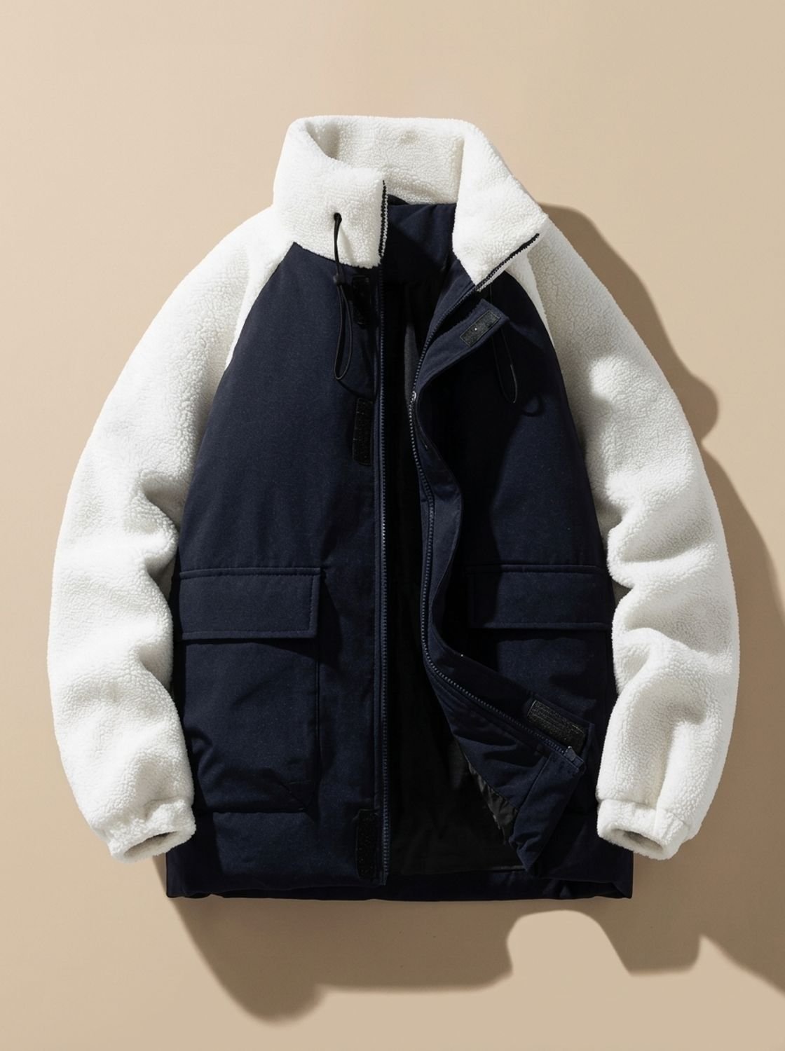 Men's Relaxed Fit Full-Zip Mock Neck Jacket