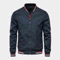 Men's Ribbed Collar Bomber Jacket