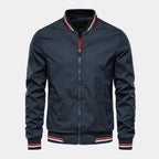 Men's Ribbed Collar Bomber Jacket