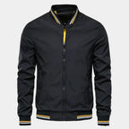 Men's Ribbed Collar Bomber Jacket