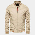 Men's Ribbed Collar Bomber Jacket
