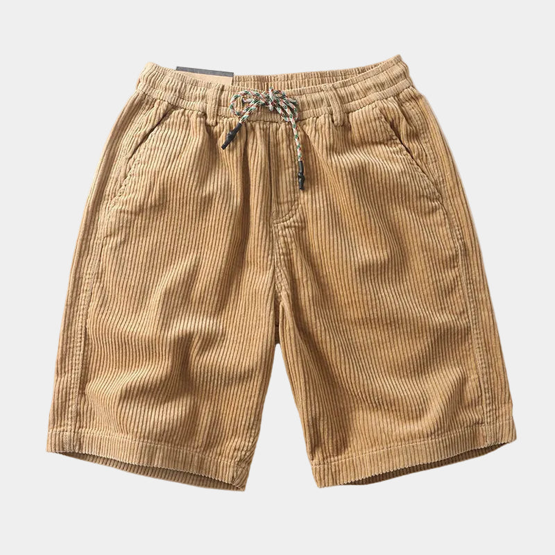 Men's Ribbed Drawstring Shorts