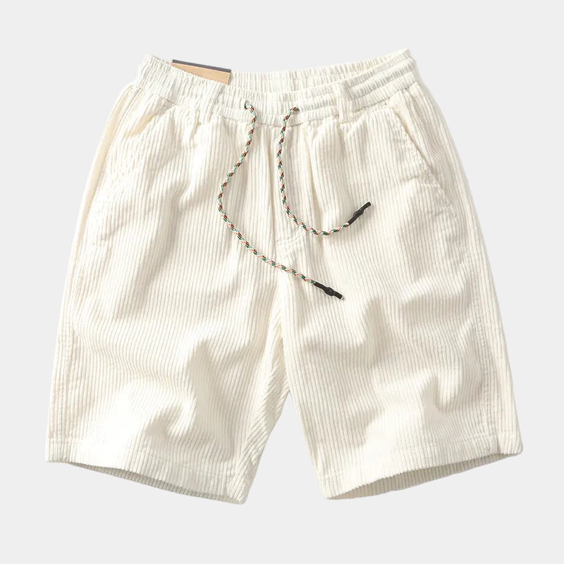 Men's Ribbed Drawstring Shorts