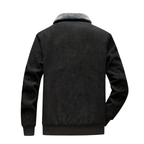 Men's Ribbed Full-Zip Faux Shearling Jacket