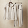 Men's Ribbed Full-Zip Tracksuit Set