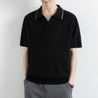 Men's Ribbed Hem Polo Shirt