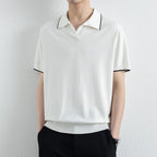 Men's Ribbed Hem Polo Shirt