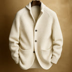 Men's Ribbed Knit Shawl Collar Cardigan
