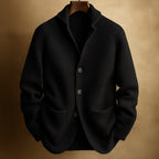 Men's Ribbed Knit Shawl Collar Cardigan