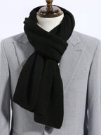 Men's Ribbed Knit Winter Scarf