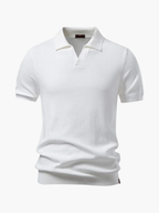 Men's Ribbed Polo and Drawstring Pants Set